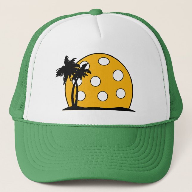 Gorra De Camionero Pickleball Beach Sunset (Anverso)