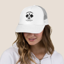 Gorra De Camionero Pickleball Club Paddle & Ball Personalizado