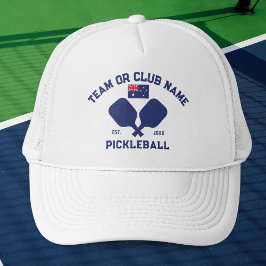 Gorra De Camionero Pickleball Club Team Australia Flag Custom