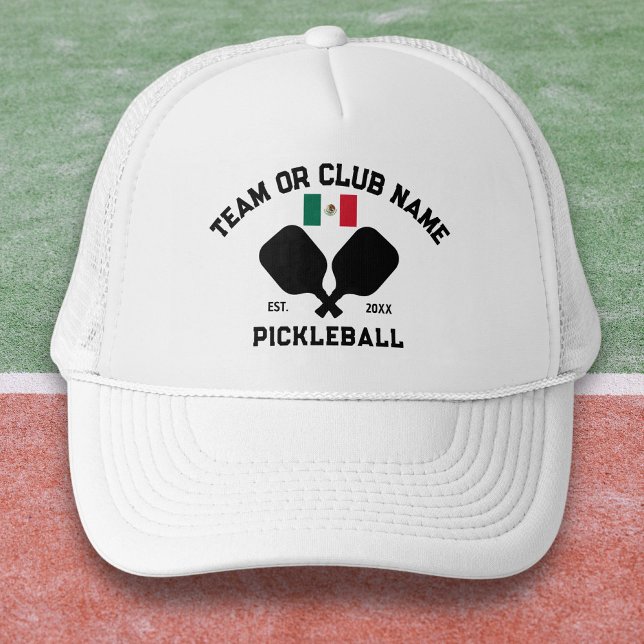 Gorra De Camionero Pickleball Club Team Mexico Mexican Flag Custom (Subido por el creador)