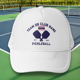 Gorra De Camionero Pickleball Club Team Name Thailand Thai Flag
