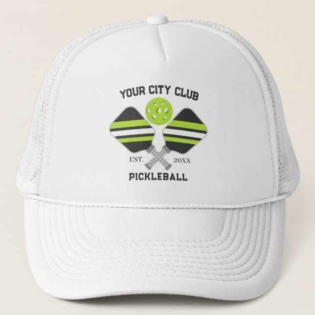 Gorra De Camionero Pickleball Club Team Player Custom Pickle Gift Tru (Anverso)
