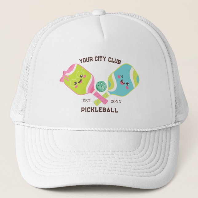 Gorra De Camionero Pickleball Club Team Player Custom Pickle Gift Tru (Anverso)