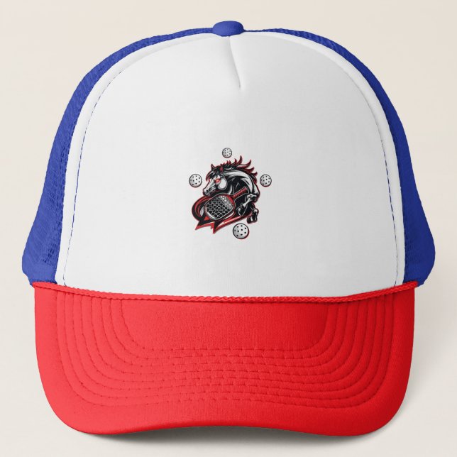Gorra De Camionero Pickleball Horse Lover (Anverso)