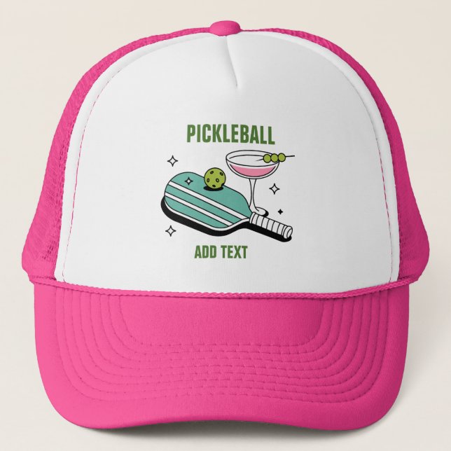 Gorra De Camionero Pickleball Paddle and Cocktail (Anverso)