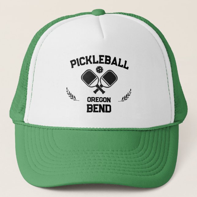 Gorra De Camionero Pickleball Paddle & Ball Bend Oregon USA (Anverso)