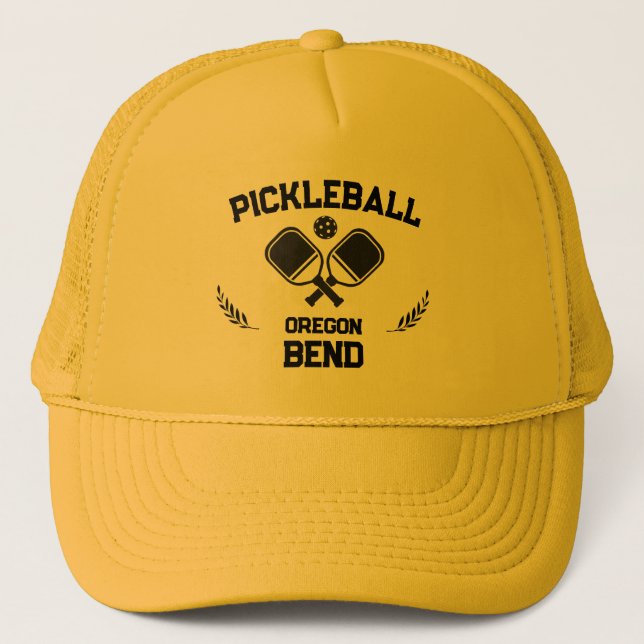 Gorra De Camionero Pickleball Paddle & Ball Bend Oregon USA (Anverso)