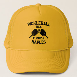 Gorra De Camionero Pickleball Paddle Ball Nápoles Florida Personaliza