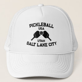 Gorra De Camionero Pickleball Paddle Ball Salt Lake City Personalizad