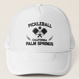 Gorra De Camionero Pickleball Palm Springs California Personalizado d