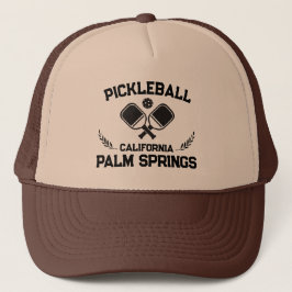 Gorra De Camionero Pickleball Palm Springs California Personalizado d