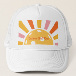 Gorra De Camionero Pickleball personalizado de Guay Retro Sunburst