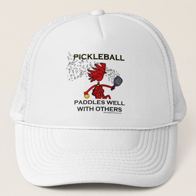 Gorra De Camionero Pickleball se bate bien con otros (Anverso)