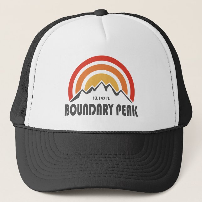 Gorra De Camionero Pico Boundary Nevada (Anverso)