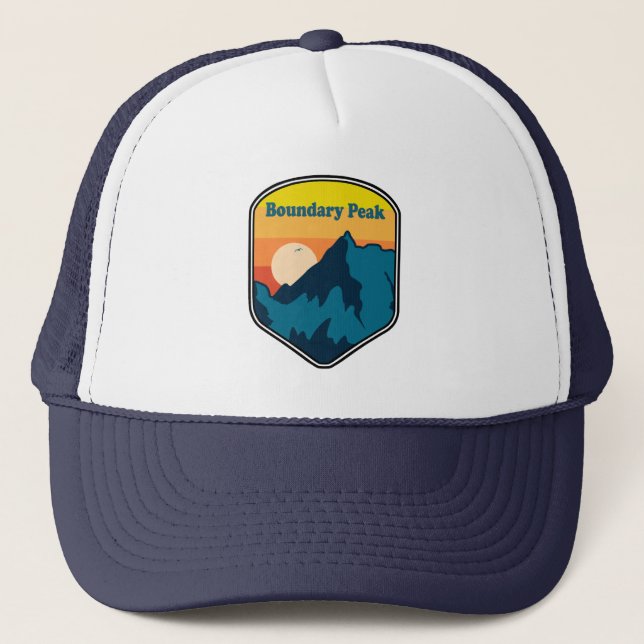 Gorra De Camionero Pico Boundary Nevada Amanecer (Anverso)
