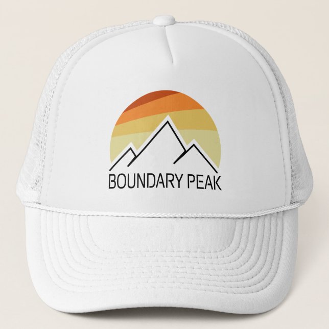 Gorra De Camionero Pico Boundary Nevada Retro (Anverso)