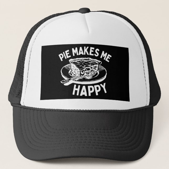 Gorra De Camionero Pie me hace feliz y gracioso (Anverso)
