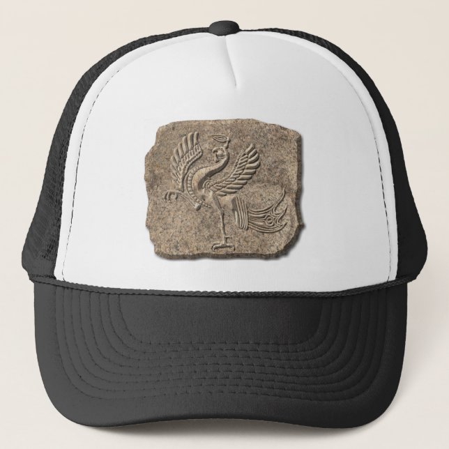 Gorra De Camionero Piedra de ave roja (Anverso)