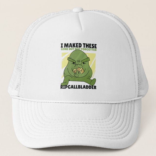 Gorra De Camionero Piedras de la vesícula biliar (Anverso)