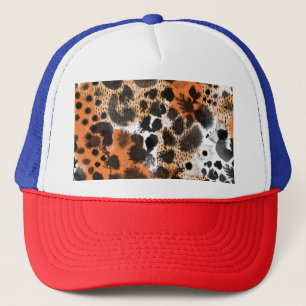 Gorra De Camionero Piel animal: patrón de leopardo creativo.