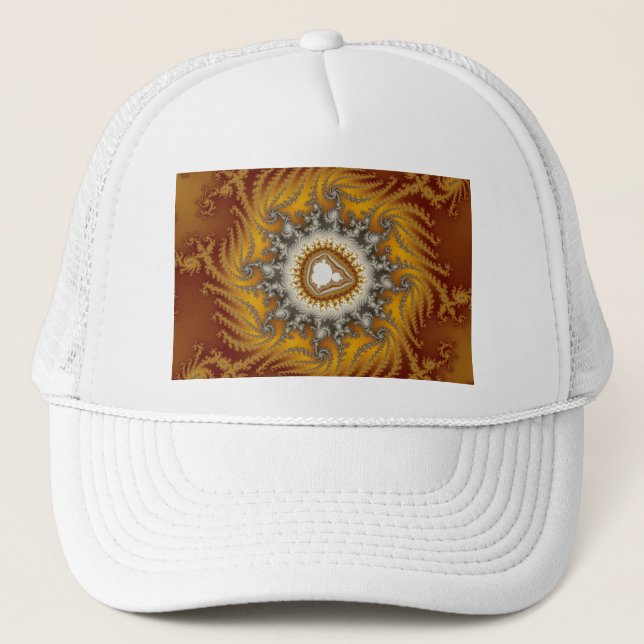 Gorra De Camionero Piel - Fractal (Anverso)