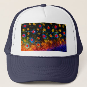 Gorra De Camionero Piel hermosa, trucha de arroyo