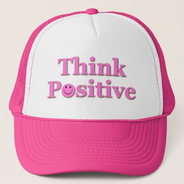 Gorra De Camionero Piense el positivo (Anverso)