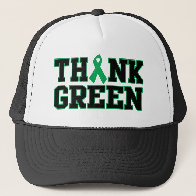 Gorra De Camionero Piense el verde (Anverso)