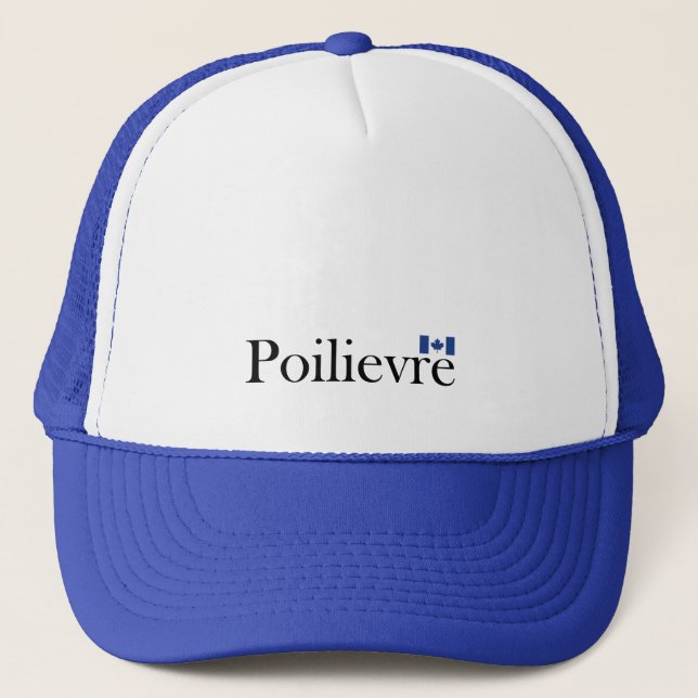 Gorra De Camionero Pierre Poilievre Bandera Oficial Canadiense (Anverso)