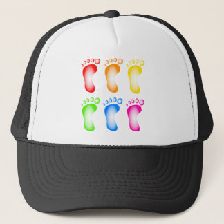 Gorra De Camionero Pies coloridos