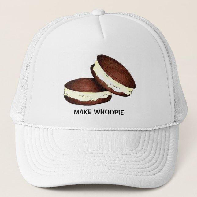 Gorra De Camionero Pies de chocolate para galletas de mariscos para a (Anverso)