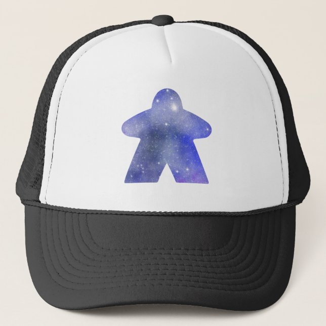 Gorra De Camionero Pieza del espacio ultraterrestre en azul (Anverso)