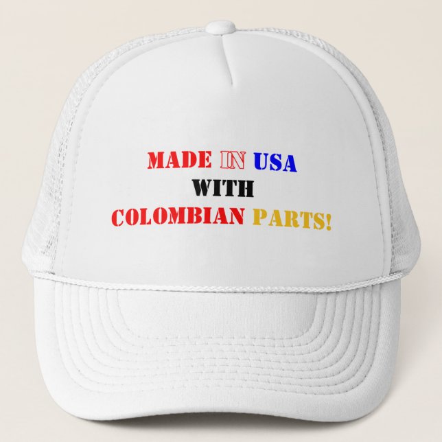 GORRA DE CAMIONERO PIEZAS COLOMBIANAS (Anverso)