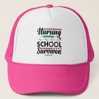 Gorra De Camionero Piink, superviviente de escuela de Enfermería pers