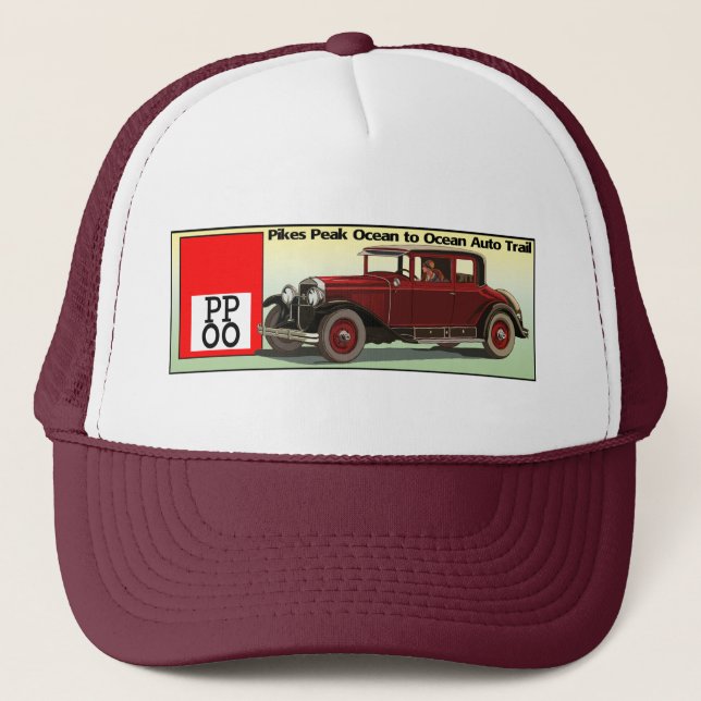 Gorra De Camionero Pikes Peak Ocean to Ocean Auto Trail (Anverso)