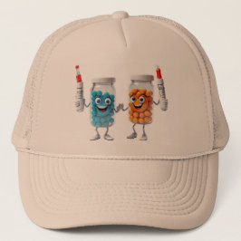 Gorra De Camionero Pill Bottle Cartoon Hat
