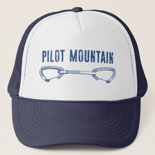Gorra De Camionero Pilot Mountain North Carolina Climbing Quickdraw (Anverso)