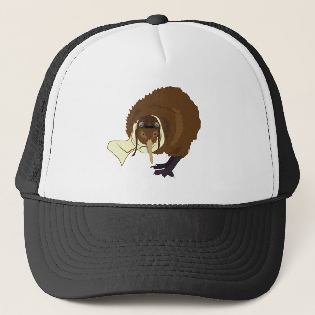 Gorra De Camionero Piloto del kiwi (Anverso)