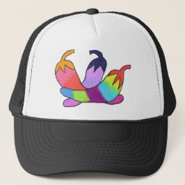 Gorra De Camionero Pimientas de chile del arco iris