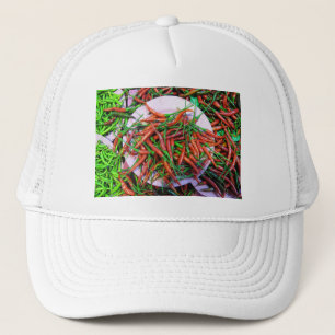 Gorra De Camionero Pimientos de chile para ojos de pájaro