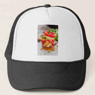 Gorra De Camionero Pimientos rellenos al horno con salsa de carne y q