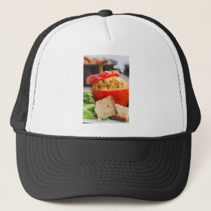 Gorra De Camionero Pimientos rellenos al horno con salsa de carne y q