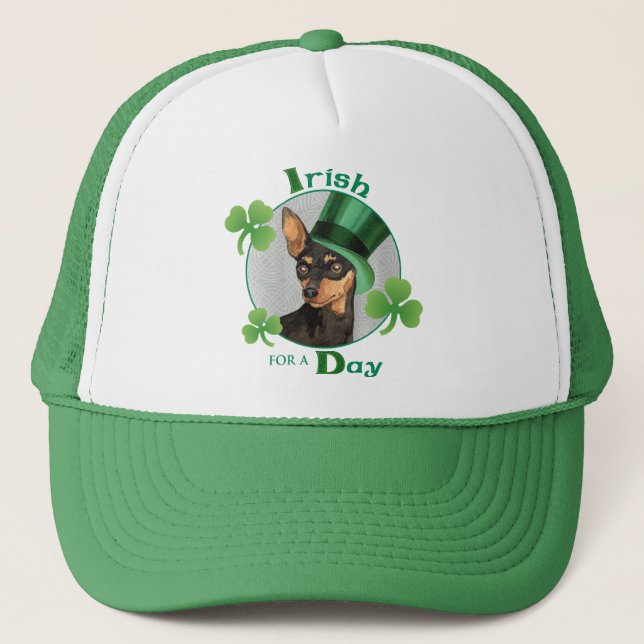Gorra De Camionero Pin Min. del Día de San Patricio (Anverso)