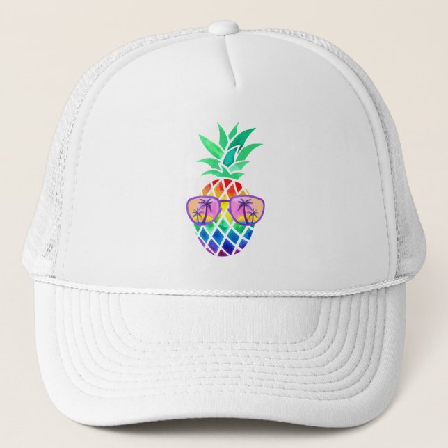 Gorra De Camionero Piña arcoiris de Guay (Anverso)
