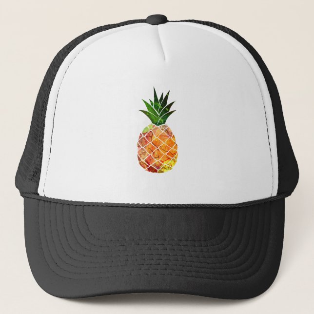 Gorra De Camionero Piña de la acuarela (Anverso)