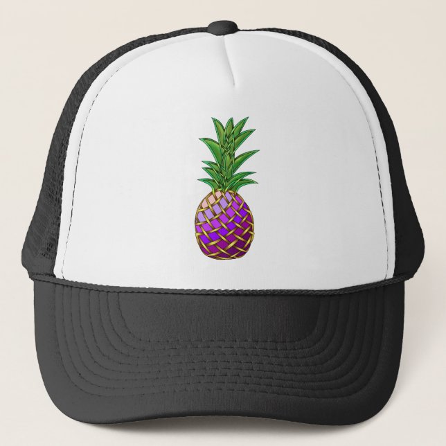 Gorra De Camionero Piña púrpura (Anverso)