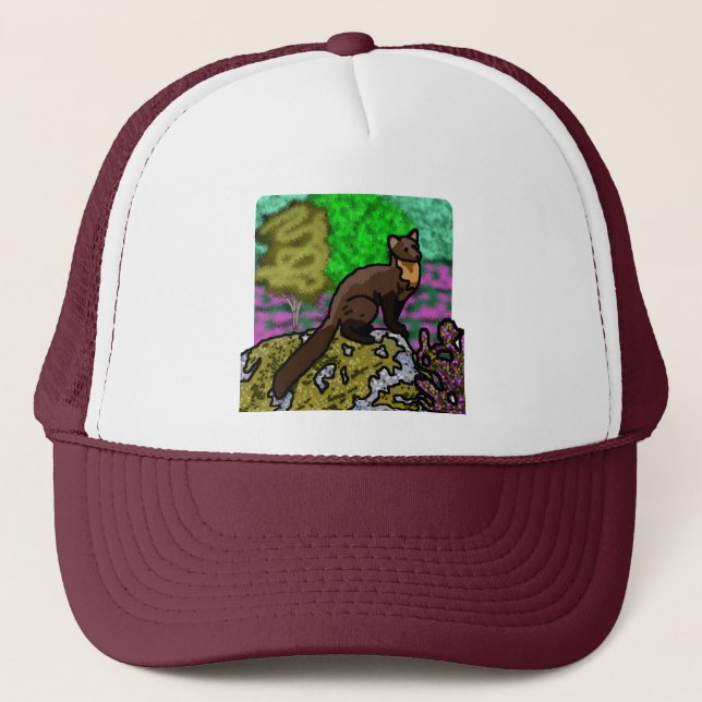 Gorra De Camionero Pine Marten en Heather (Anverso)