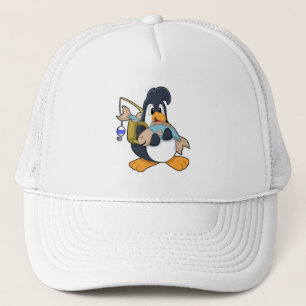 Gorra De Camionero Pingüino como anglopardo con pescado