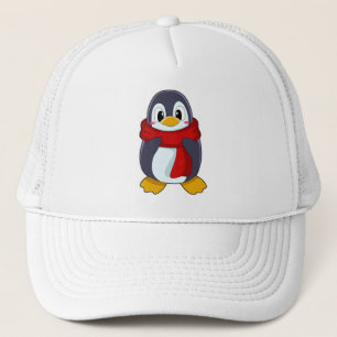 Gorra De Camionero Pingüino con bufanda