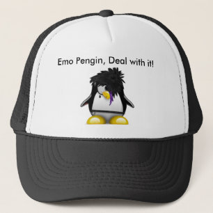 Gorra De Camionero ¡Pingüino de Emo, Emo Pengin, trato con él!